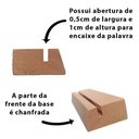 Ver imagem 7 de Frase Palavra de Mesa em Mdf com Base de Madeira de Pino Mãe