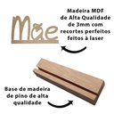 Ver imagem 6 de Frase Palavra de Mesa em Mdf com Base de Madeira de Pino Mãe