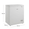 Freezer Consul Horizontal Cha14ab 142l Branco 220v - 6
