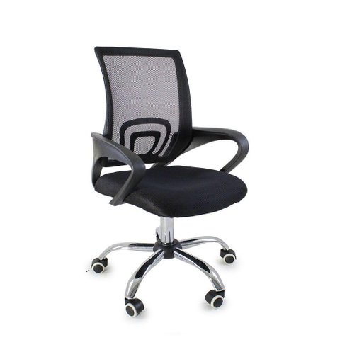 Cadeira de Escritório Begonia Tela Mesh Ergonômica Giratória Preto