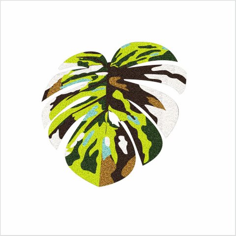 TAPETE BOTÂNICO FORMATO FOLHA, DE CORAÇÃO DE ENTRADA E PARA QUARTO, SALA, BANHEIRO.