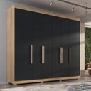 Ver imagem 1 de Guarda Roupa Casal Valencia 6 Portas 6 Gav com Pés Teka/onix