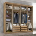 Ver imagem 2 de Guarda Roupa Casal Valencia 6 Portas 6 Gav com Pés Teka/onix