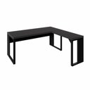 Ver imagem 4 de Mesa L Escritório Industrial 1,70m X 0,70m Pés Metal F5 Cor:preto