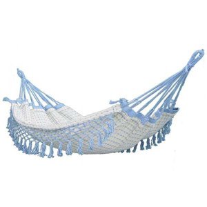 Rede Baby Bebê para Berço 100% Algodão Puro Azul