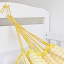 Ver imagem 4 de Rede Baby Bebê para Berço 100% Algodão Puro Amarela