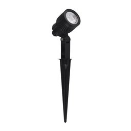 Espeto para Jardim Germany Clear Led 3W Bivolt Preto Luz Verde - 1