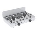 Ver imagem 3 de FOGAO DE MESA 2 BOCAS VENAX FLAMALAR VETRO BRANCO GAS GLP