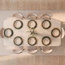 Ver imagem 2 de Conjunto de Jantar Mesa Tali 210cm e 8 Cadeiras Ema CabeCasa MadeiraOriginals Off White/Prata