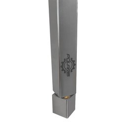 Torneira de Teto em Inox Preto 1,70m Luxo para Lavabo Banheiro 100% Inox - 3