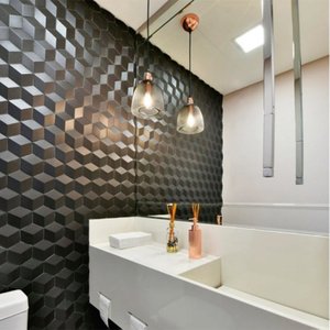 Torneira de Teto em Inox Preto 1,70m Luxo para Lavabo Banheiro 100% Inox