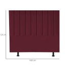 Ver imagem 3 de Cabeceira de Cama Queen Box Estofada 160 cm Karla Suede:Bordô