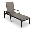 Ver imagem 5 de Kit 3 Espreguiçadeira Piscina Alumínio Preto Tela Fendi