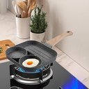 Ver imagem 3 de Frigideira 3 Divisórias Antiaderente Elétrico Gás sem Óleo