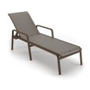 Ver imagem 2 de Kit 3 Espreguiçadeira Piscina Alumínio Marrom Tela Fendi