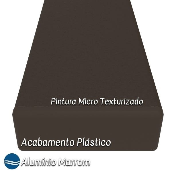Kit 3 Espreguiçadeira Piscina Alumínio Marrom Tela Fendi - 4