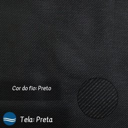 Kit 2 Espreguiçadeira Piscina Alumínio Preto Tela Preto - 3