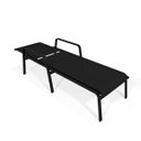 Ver imagem 6 de Kit 2 Espreguiçadeira Piscina Alumínio Preto Tela Preto