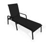 Kit 2 Espreguiçadeira Piscina Alumínio Preto Tela Preto - 5