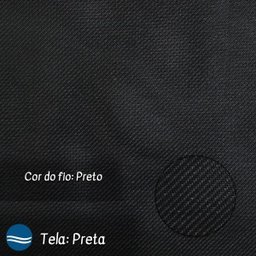 Kit 2 Banquetas Altas Bancada Alumínio Preto Tela Preto - 3