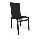 Ver imagem 2 de Kit 4 Cadeira Jantar Gourmet Alumínio Preto Tela Preto
