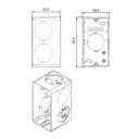 Ver imagem 2 de Caixa para Condulete Margirius 3/4" com 7 Entradas Preta