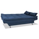 Ver mais imagens de Sofá Cama Casal 2 Lugares Reclinável Salomé - Azul Veloart