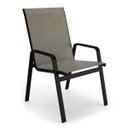 Ver imagem 2 de Kit 4 Cadeira Riviera Piscina Alumínio Preto Tela Mocca