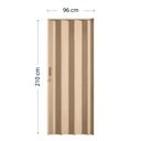 Ver imagem 5 de Porta Sanfonada de PVC 210cm x 96cm Plastporta Bcf Marrom/Castanho
