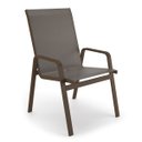 Ver imagem 2 de Kit 4 Cadeira Riviera Piscina Alumínio Marrom Tela Fendi