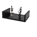 Ver imagem 2 de Prateleira U 50 x 10 cm em MDF Preto Eví Decor