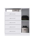 Ver imagem 5 de Cômoda Sapateira Rubi 5 Gavetas 1 Porta Branco Megasul