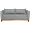 Ver imagem 7 de Kit Sofá 2 e 3 Lugares 180cm Europa Bouclé Cinza - Amarena Móveis