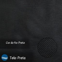 Kit 6 Cadeira Riviera Piscina Alumínio Preto Tela Preto - 3