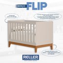 Ver imagem 5 de Berço Americano Flip Areia Acetinado com Colchão Ortobom - Reller