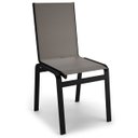 Ver imagem 2 de Kit 4 Cadeira Jantar Gourmet Alumínio Preto Tela Fendi