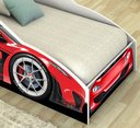Ver imagem 3 de Cama Infantil Carro Baú Quarto Criança Montessori Grade Conforto Proteção com Colchão Cor Vermelho