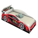 Ver imagem 4 de Cama Infantil Carro Baú Quarto Criança Montessori Grade Conforto Proteção com Colchão Cor Vermelho