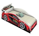 Ver imagem 4 de Cama Infantil Carro Baú Quarto Criança Montessori Grade Conforto Proteção com Colchão Cor Vermelho