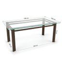 Ver imagem 3 de Sala de Jantar Retangu 6 Lugares Alumínio Marrom Tela Mocca