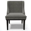 Ver imagem 7 de Cadeira Decorativa Sala de Jantar Base Fixa de Madeira Firenze Suede Grafite/Preto G19 - Gran Belo
