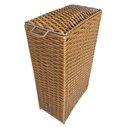 Ver imagem 1 de Cesto de Roupa De Ferro com Fibra Sintética 50 Litros Palha Indiana 21x40x67