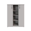 Ver imagem 5 de Armário Alto Escritório 120cm 2 Portas 9 Prateleiras F5