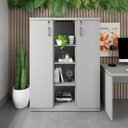 Ver imagem 1 de Armário Alto Escritório 120cm 2 Portas 9 Prateleiras F5