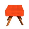 Puff Giratório Elisa Suede - Laranja - 2