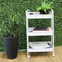 Ver imagem 2 de Carrinho Multiuso Organizador 3 Prateleiras - Branco