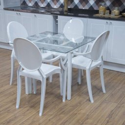 Conjunto 4 Cadeiras de Plástico Polipropileno Empilhável Wind Plus - 2 Conjunto 4 Cadeiras de Plástico Polipropileno Empilhável Wind Plus - 2