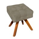 Ver imagem 3 de Kit 2 Poltronas com Puff Giratória Elisa Suede - D'Rossi - Marrom Rato