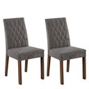 Ver imagem 2 de Kit 2 Cadeiras de Jantar 4256 Rustic/silver Madesa