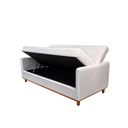 Ver imagem 3 de Sofa Iris 2.10 Bau e Cama Nobly Veludo Bege